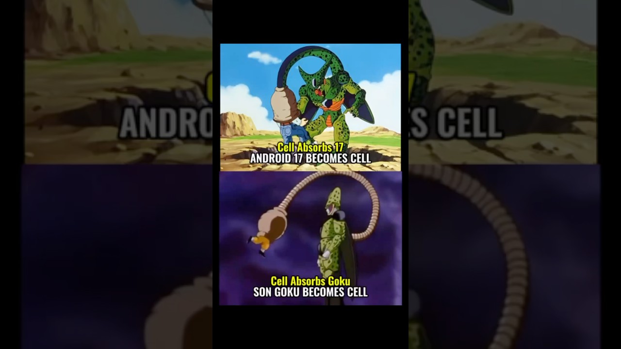 Cell absorbs Power #cell #goku #dbgt #dragonballgt