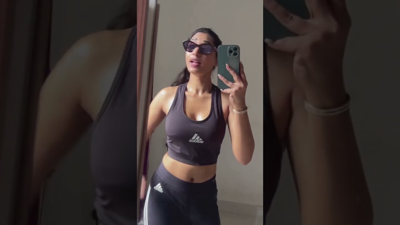 #chanducharms Tango Telugu actress adidas sports top