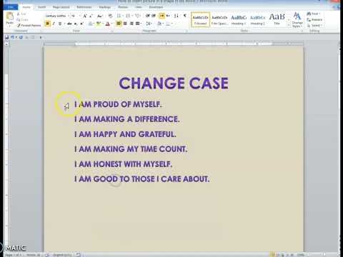 Change case of Microsoft Word | Easy Change Case MS Word Tutorial
