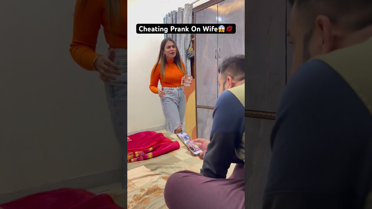 Cheating Prank On Wife😱💋💦 #swatimonga #rajatswati #husbandwife #funny #comedy #cheating #prank