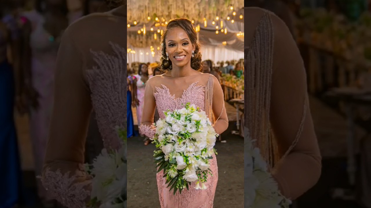 Checkout who caught the bride's bouquet 😂🤣😲 #bts #wedding #bouquet #shorts