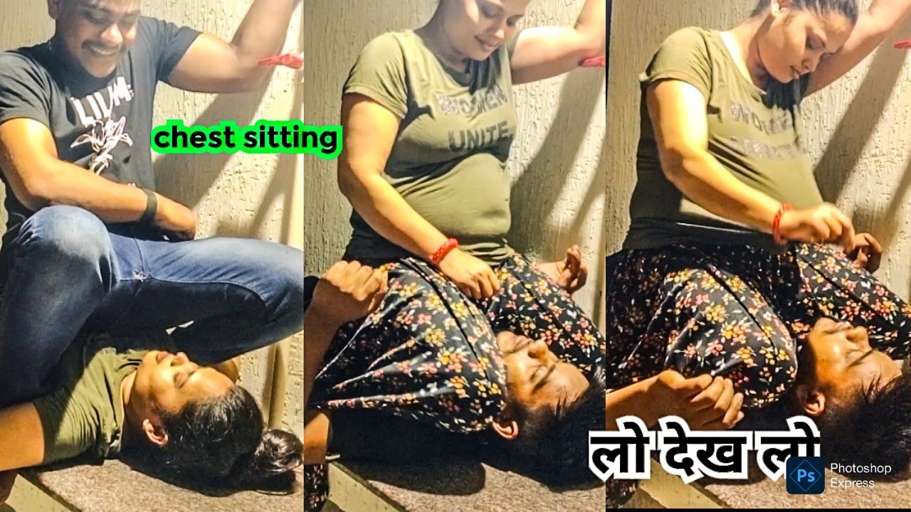 chest sitting challenge husband wife 2025 #couple #chestsitting #chest