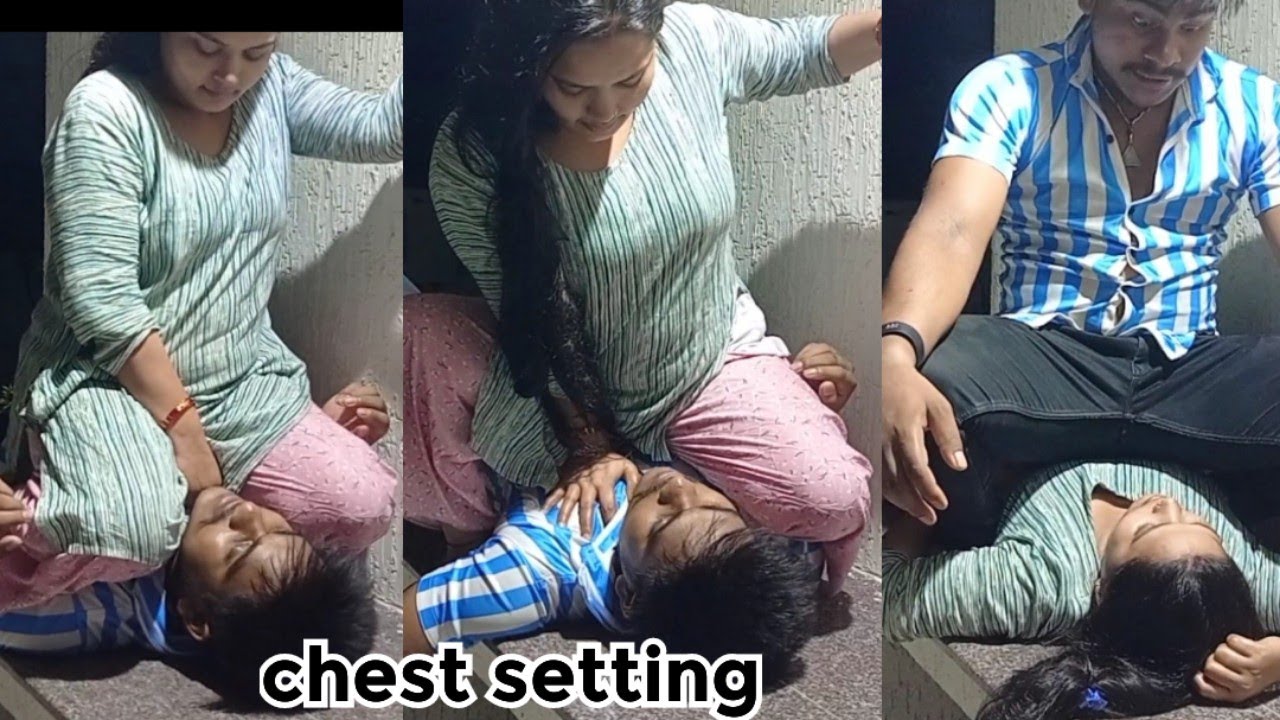Chestsitting challenge husband wife #couple #lovemarriage #Chestsitting #chest