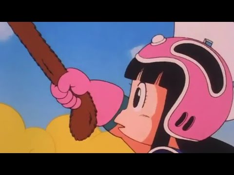 Chi chi pulls goku's Tail