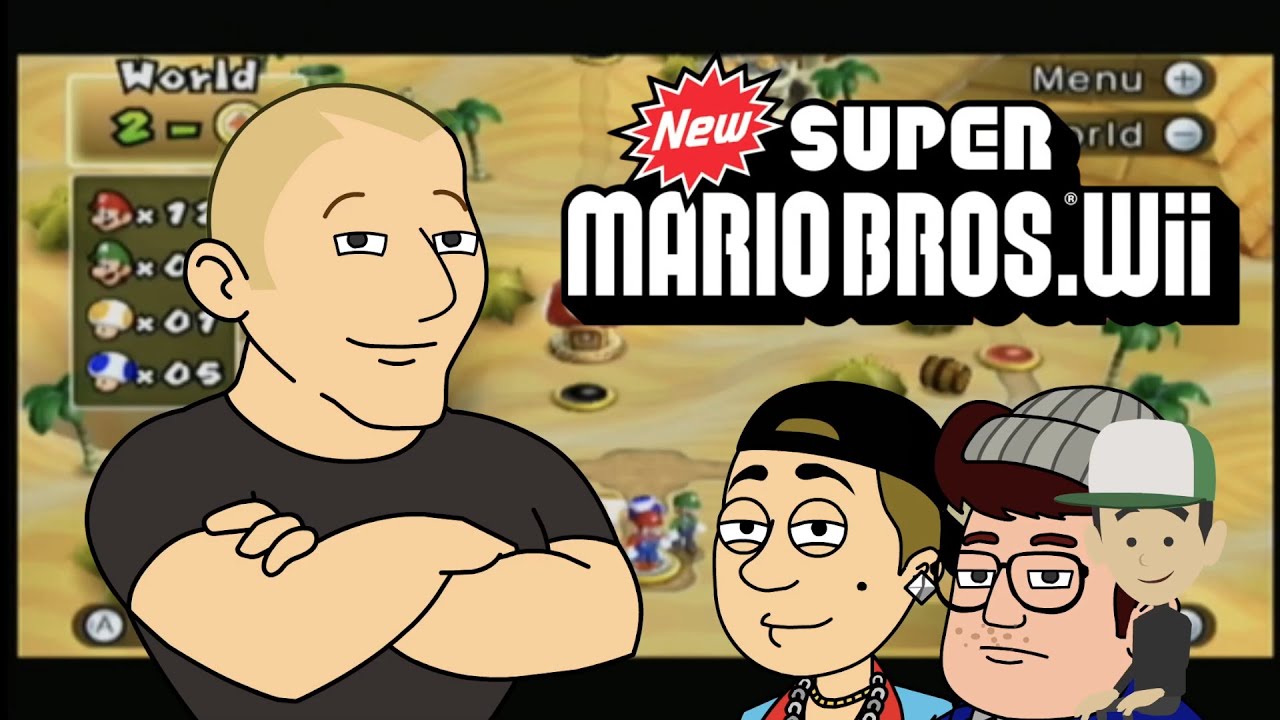 Childish Dad Plays New Super Mario Bros Wii Part 3