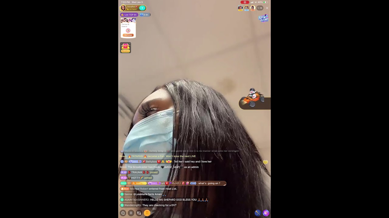 Chinared w/ Momma Shepherd @ the hospital, her heart is slowing down 🙏🏾 only #bigolive