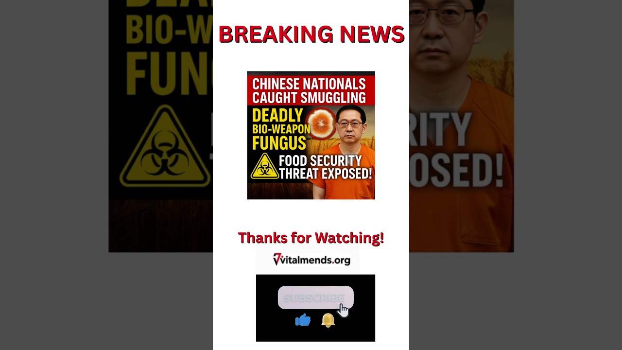 Chinese Nationals Arrested: Bio-Weapon Fungus Smuggling Sparks U.S. Food Alert