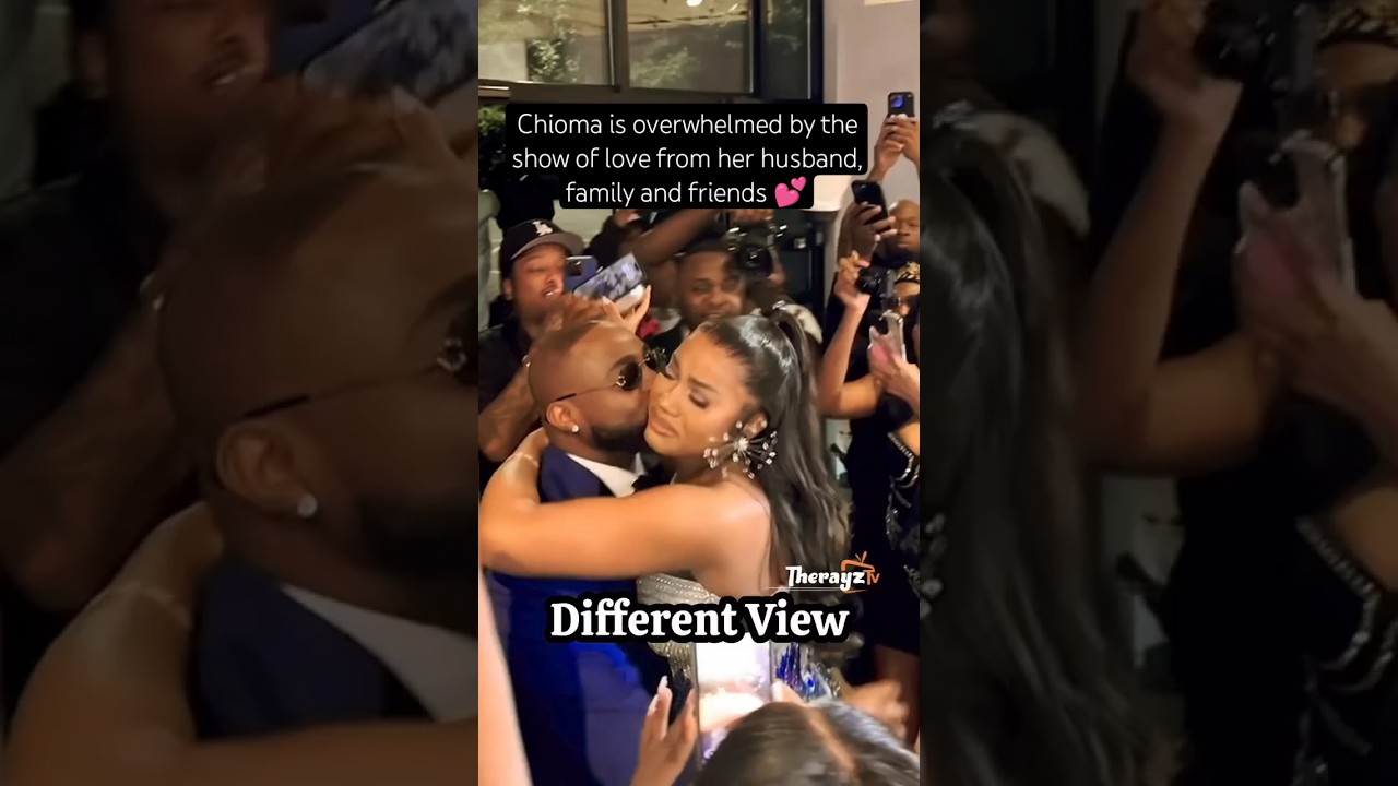 chioma is overwhelmed by the show of love....#fypage #davido #chiomadavido #cute #love #surprise