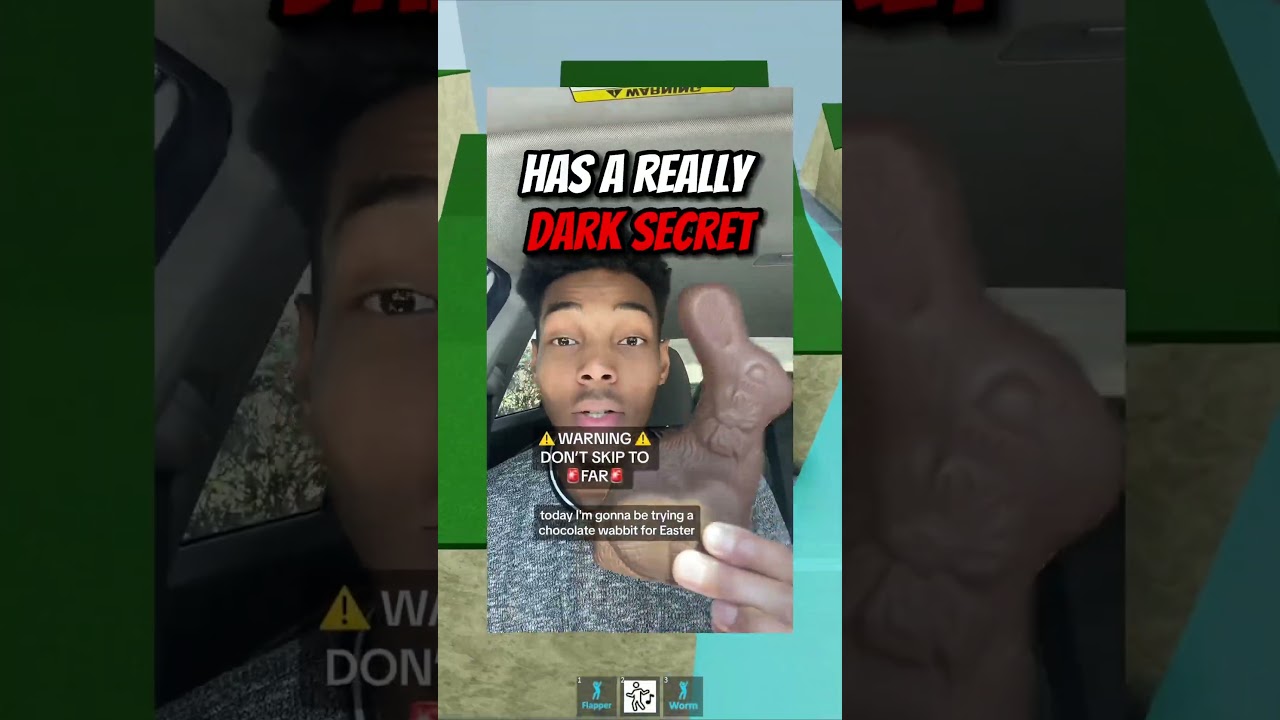 Chocolate Easter bunny *DARK SECRET* 🐇🥚 #roblox #viral #storytime #shorts #satire #funny