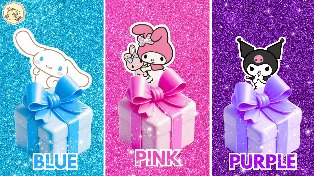 Choose Your Gift Box 🎁 Cinnamoroll, MyMelody or Kuromi 🌈