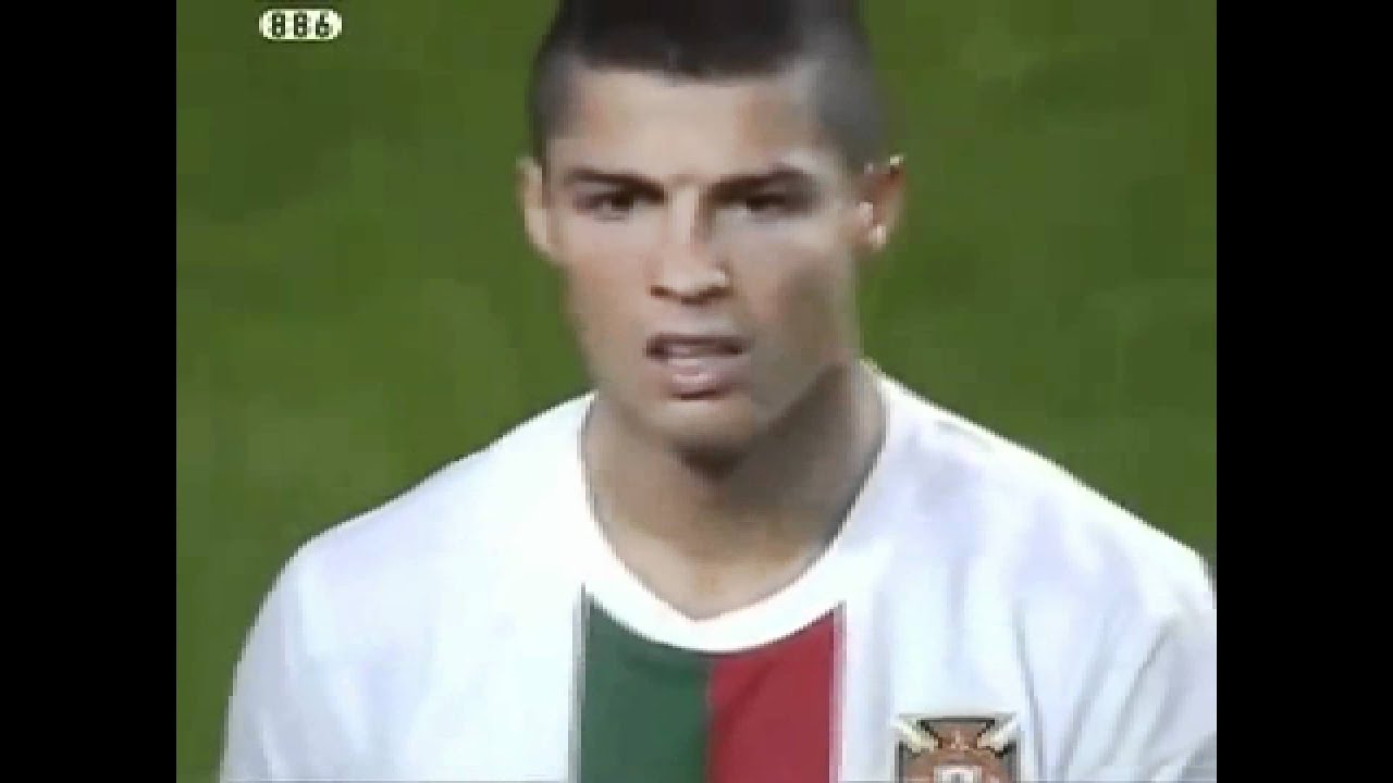 Christiano Ronaldo gets angry after nani stops his goal