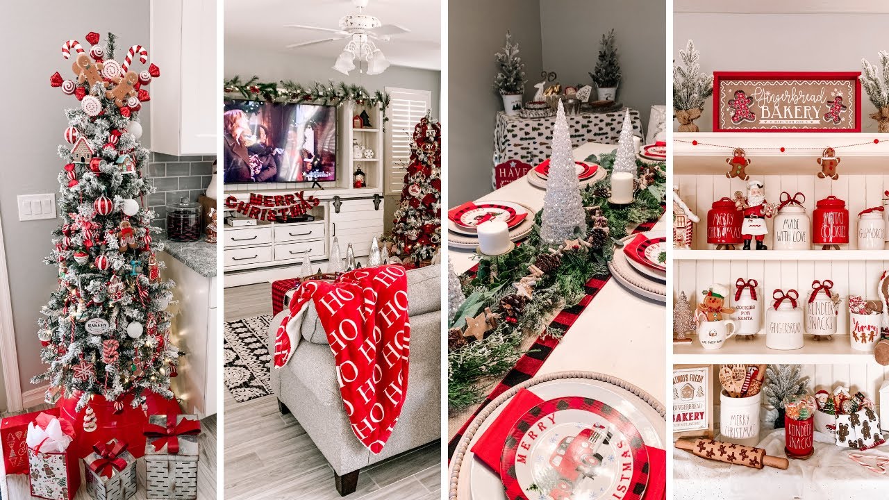 Christmas Home Tour 2020 | Farmhouse Christmas Home Decor | Traditional Color Scheme