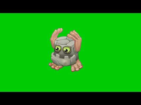 [Chroma key] My Singing Monsters - Noggin on Bone Island, green screen