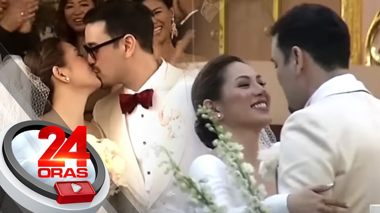 Church wedding nina Luane Dy at Carlo Gonzales, star-studded | 24 Oras