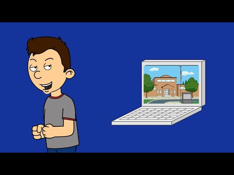 Classic Caillou Skips Online Classes/Grounded