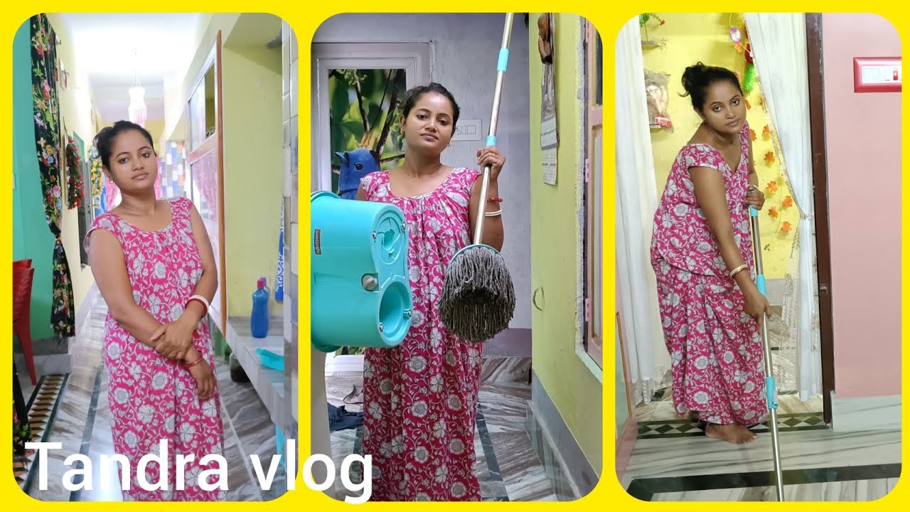 Clean vlog । আমি সেলিব্রেটি হয়ে গেছি ।মোবাইল অনেক খতি করছে।   Tandra vlog