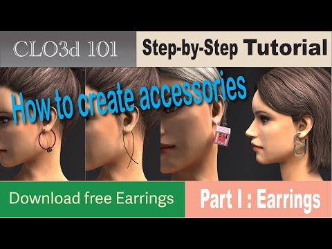 CLO3D tutorial : how to create accessories Part 1