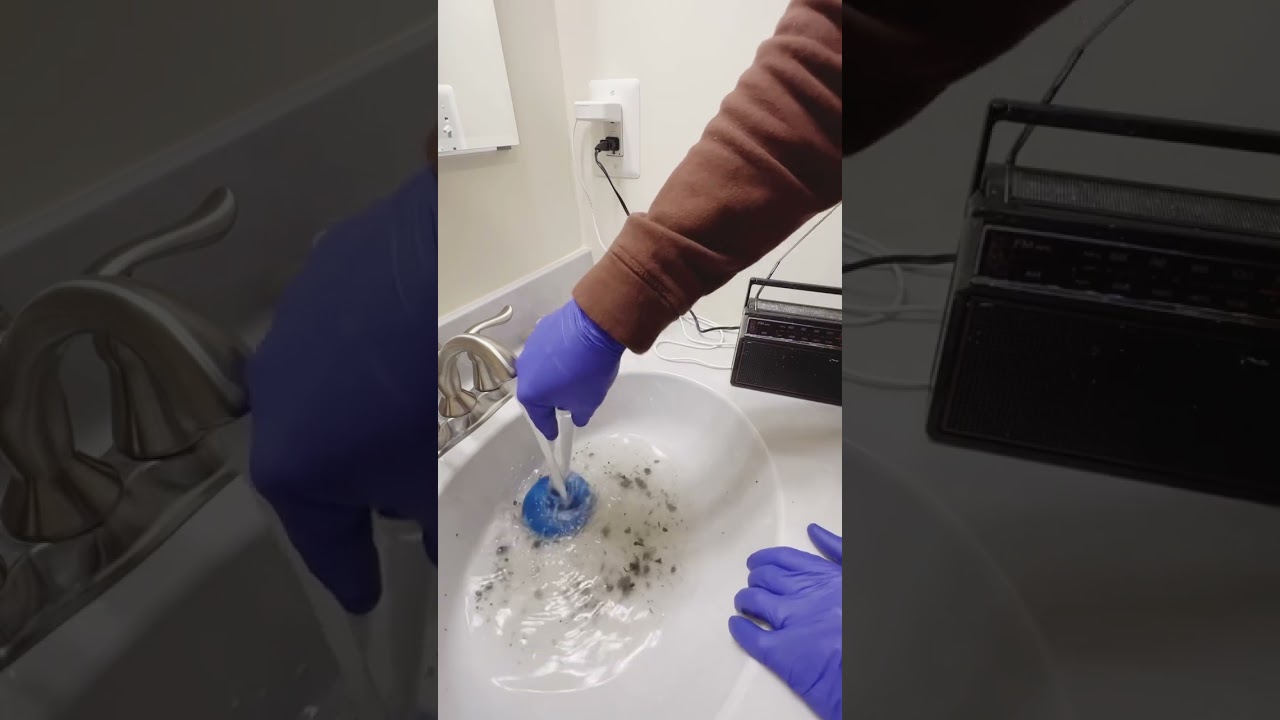 Clogged Bathroom Sink DIY! #diy #plumber #plumbing #diyprojects #bathroom #repair #clogged