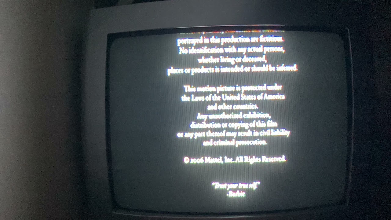 Closing to Barbie Fairytopia Mermaidia DVD 2006
