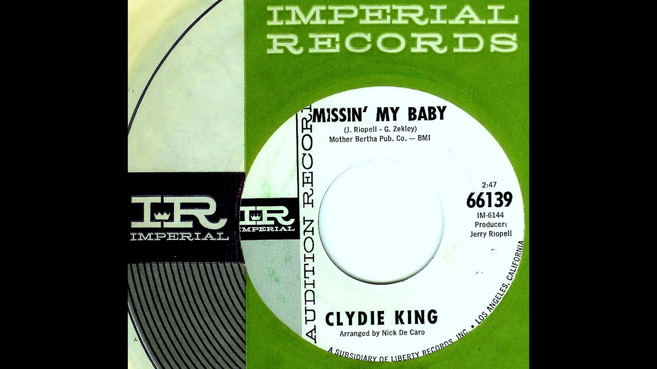 Clydie King - MISSIN' MY BABY  (Gold Star Studios)  (1965)