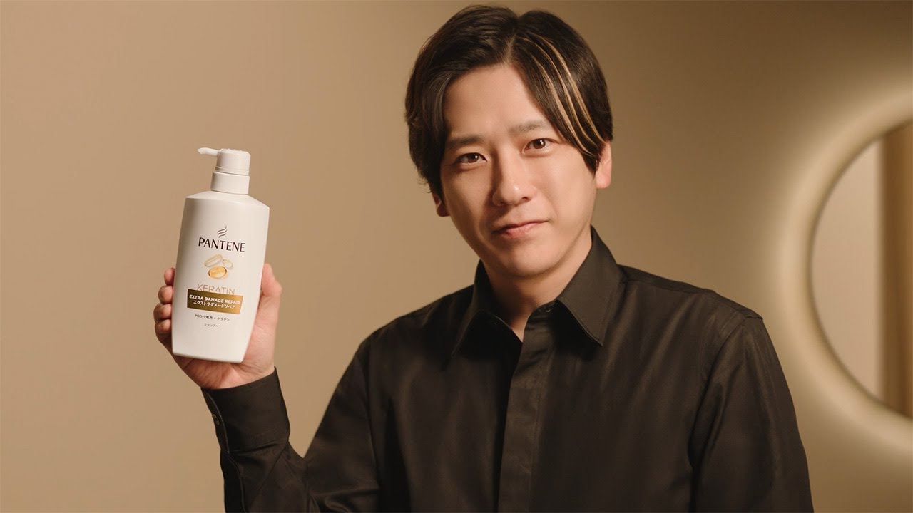 二宮和也、俳優人生初の美容師役に挑戦　メッシュヘアでクールに登場　「パンテーン」CM初起用