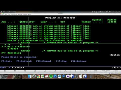 Coding in RPG (IBM i/AS400). Calling RPG procedures from a CL program.