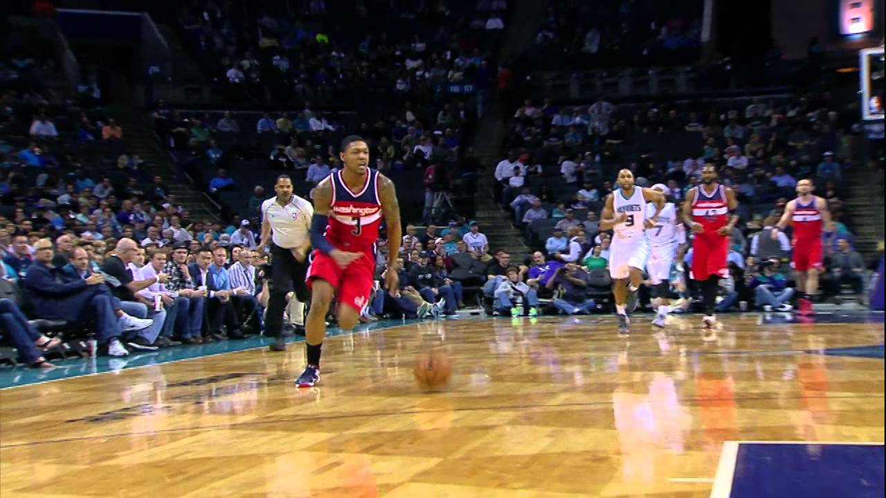 Cody Zeller Makes the Monster Swat on Bradley Beal