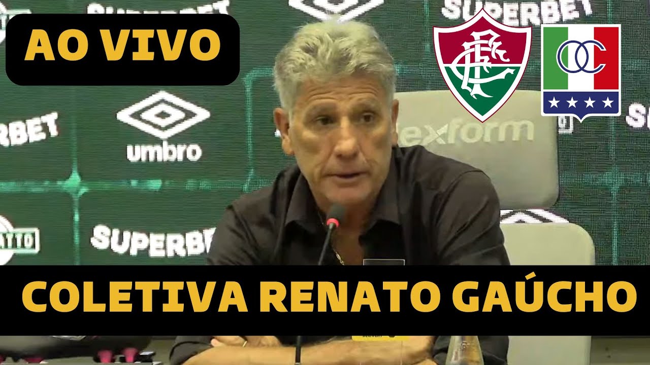 COLETIVA RENATO GAÚCHO AO VIVO - FLUMINENSE X ONCE CALDAS DIRETO DO MARACANÃ
