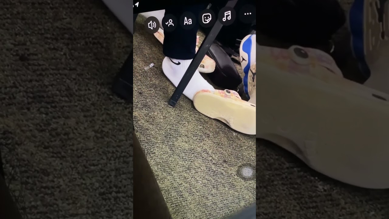 colorful croc shoeplay