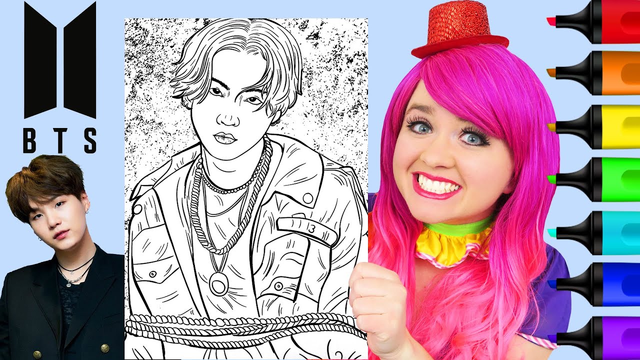 Coloring BTS Suga | Markers