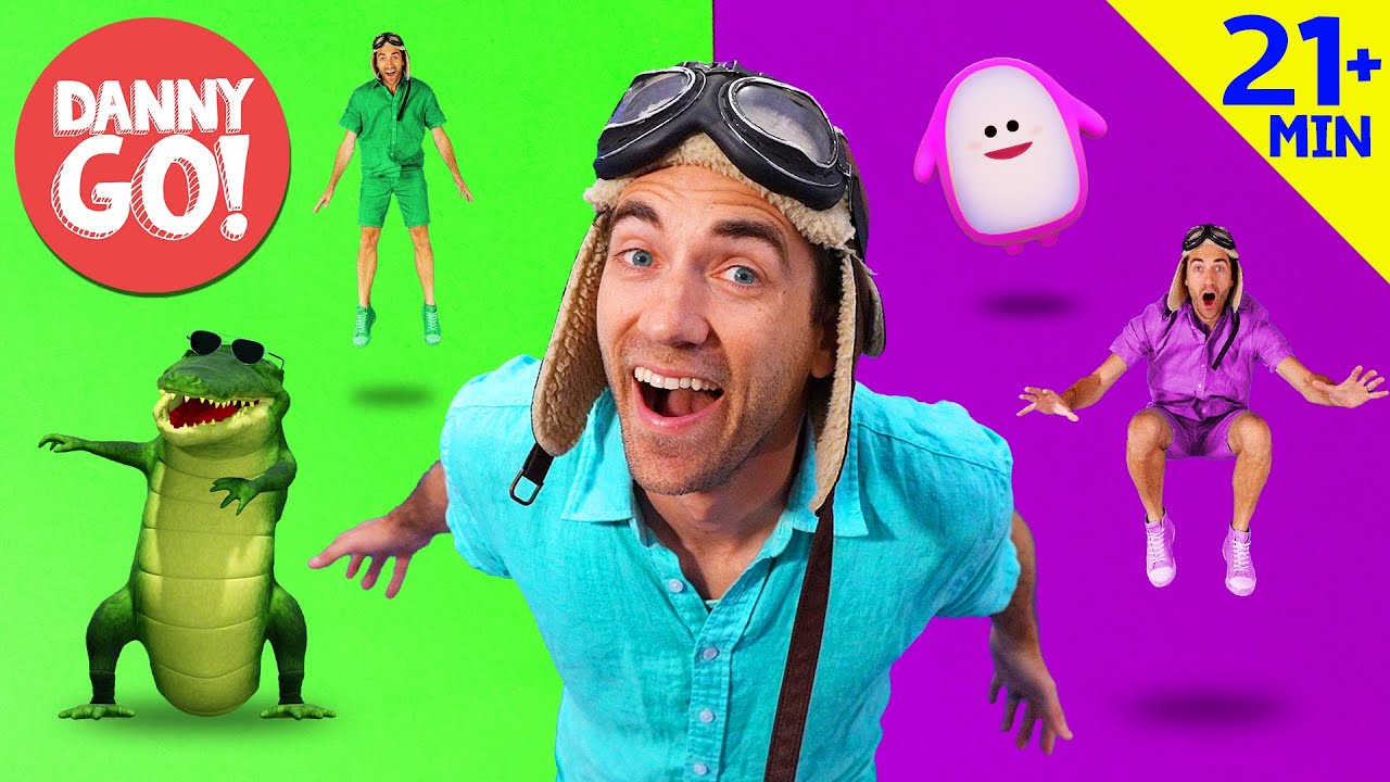 Colors, Animals, Lava + More 🌈🐒🔥 | Dance Game Compilation | Danny Go! Songs for Kids