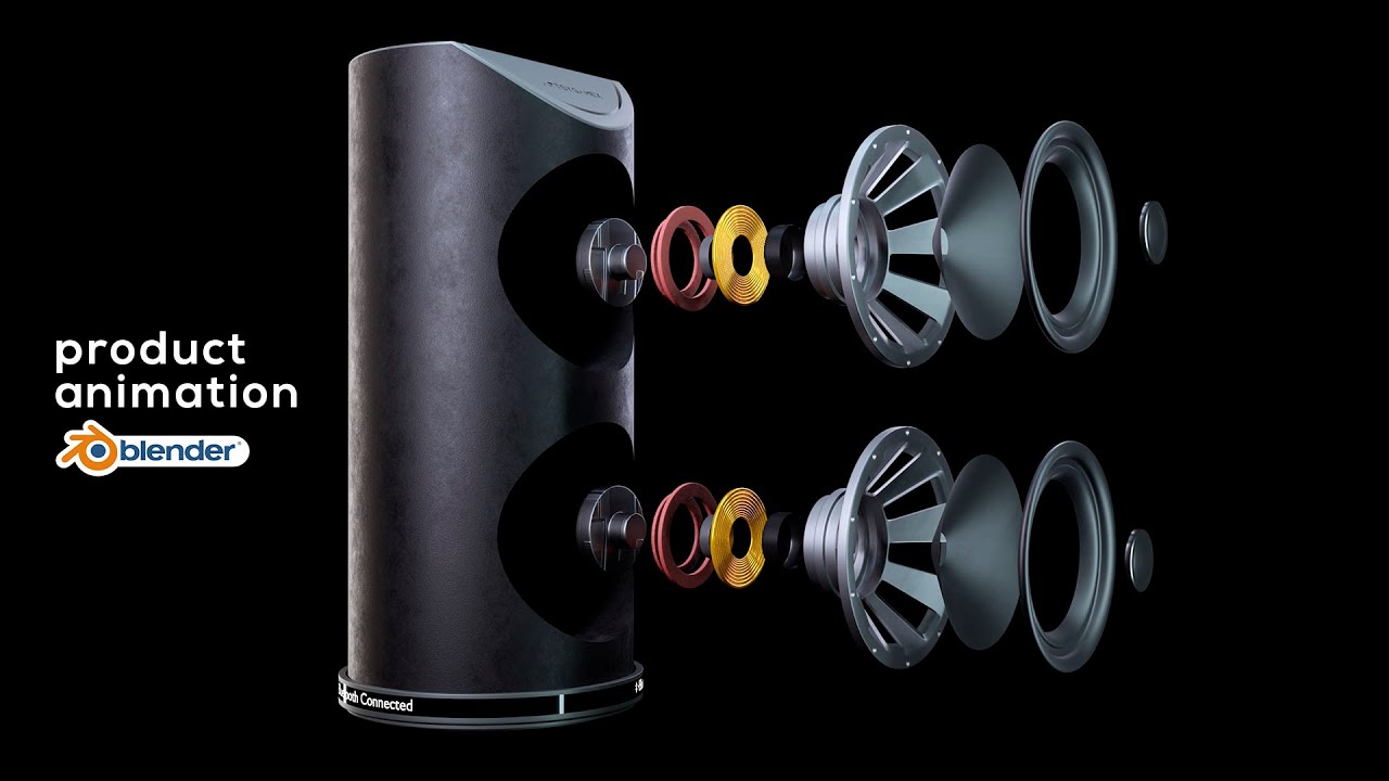 Commercial Product Animation (Speaker)