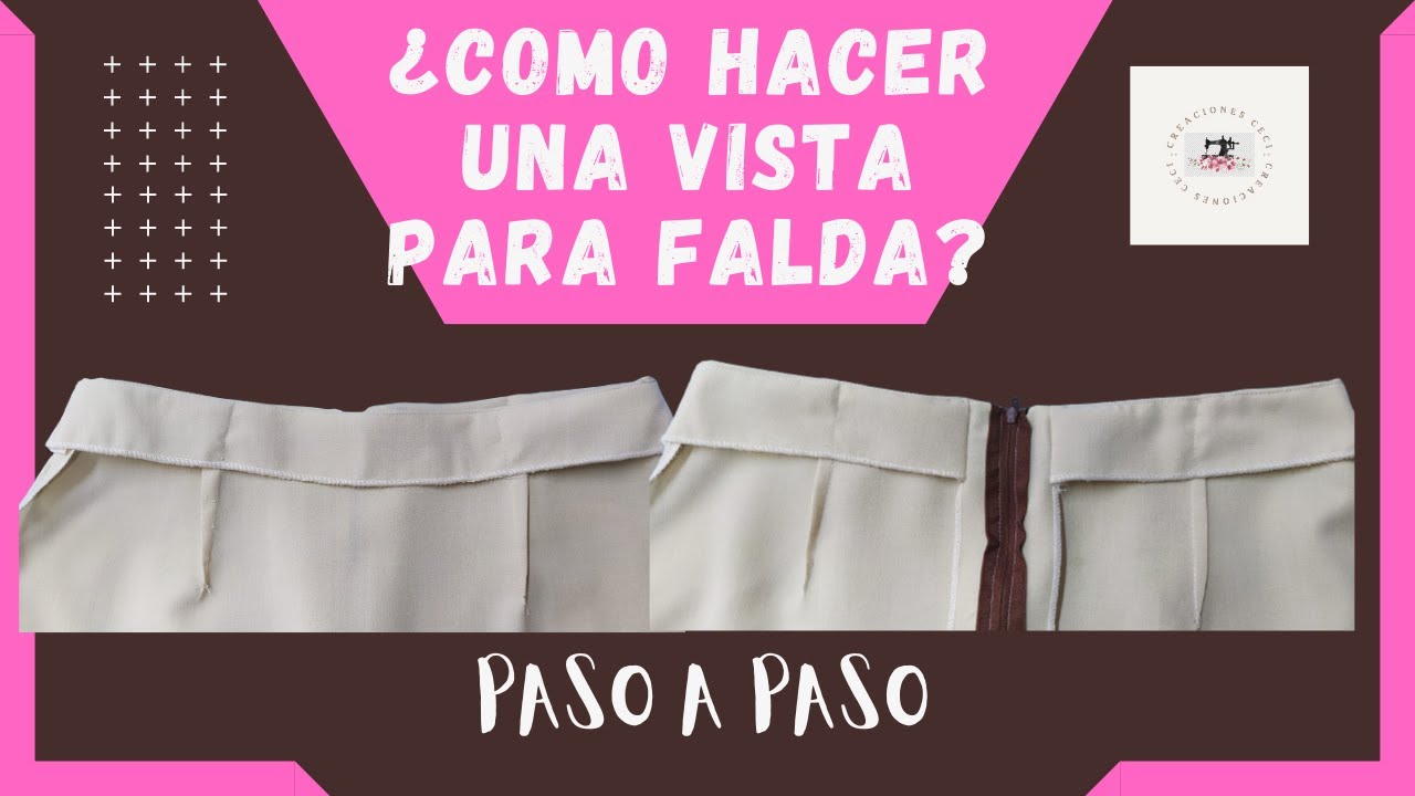 ¿COMO HACER UNA VISTA PARA FALDA? (Pretina Anatómica)