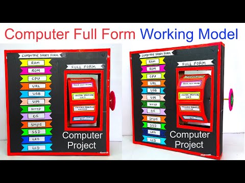 computer full form working model - computer project - simple and easy steps | DIY pandit