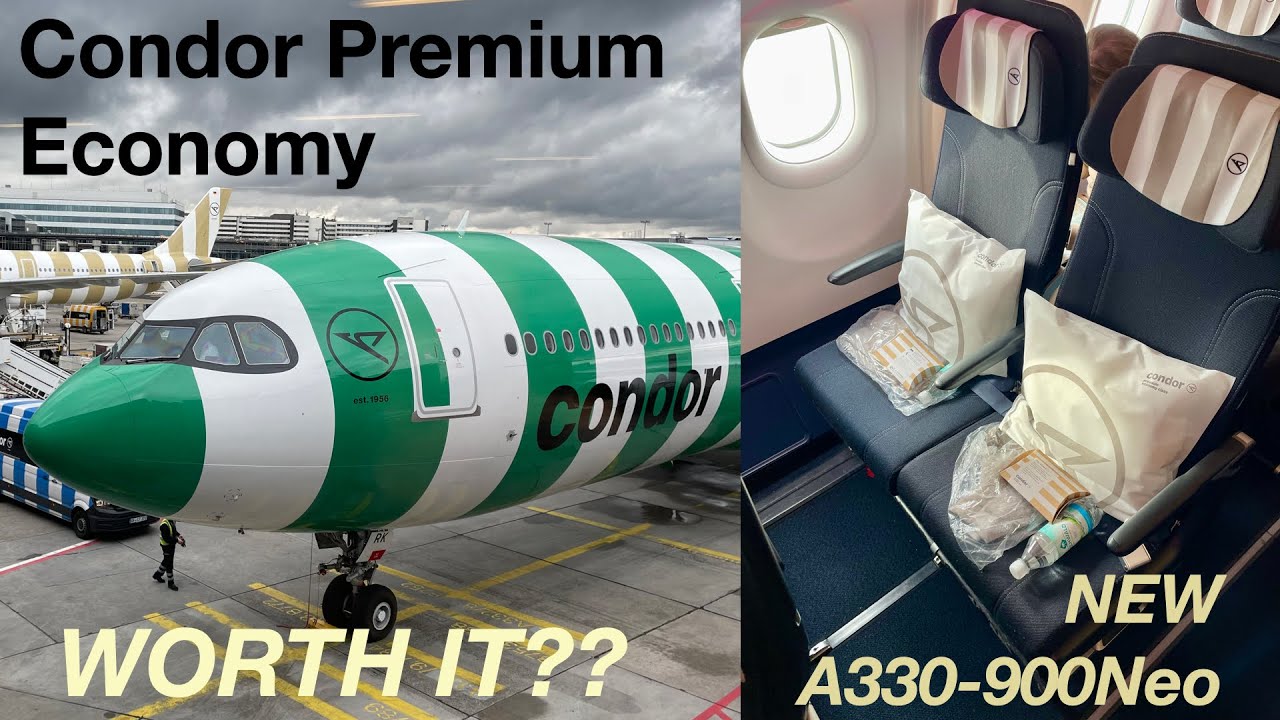 CONDOR PREMIUM ECONOMY - NEW A330-900NEO | Frankfurt-Toronto | Condor Premium Economy Worth it?