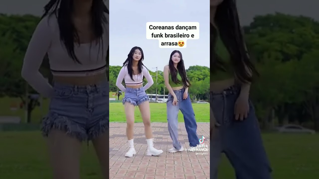 coreana dançando música brasileira