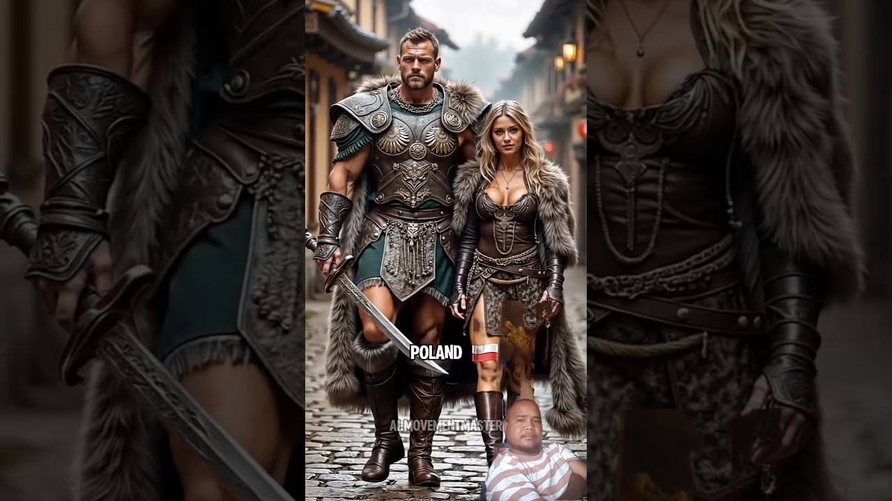 Countries as warrior couples!#aifusion#midjourney#shorts#reaction