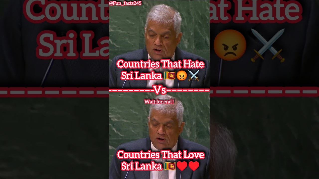 Countries That Hate Sri Lanka Vs Countries That Love Sri Lanka #shorts