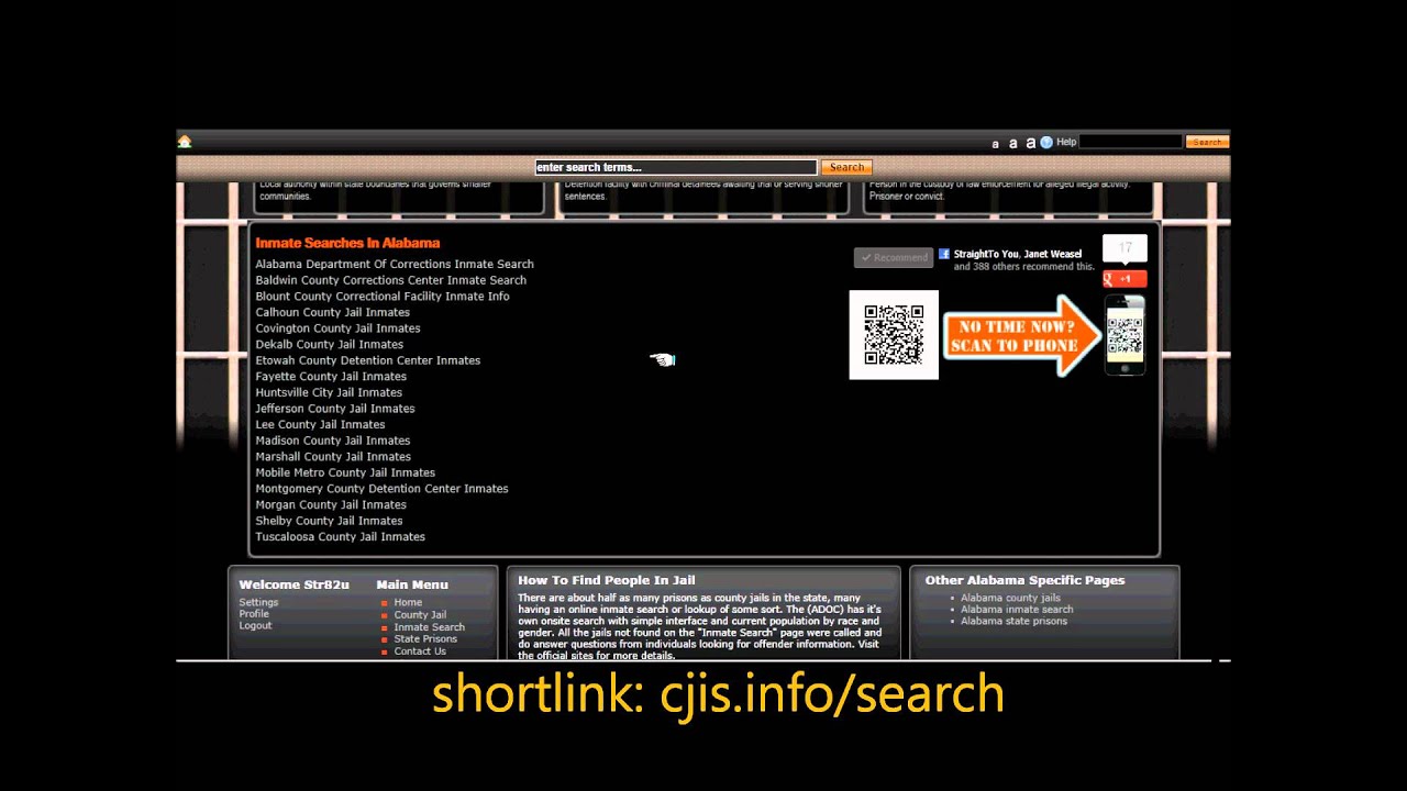 County Jail Inmate Search Demonstration