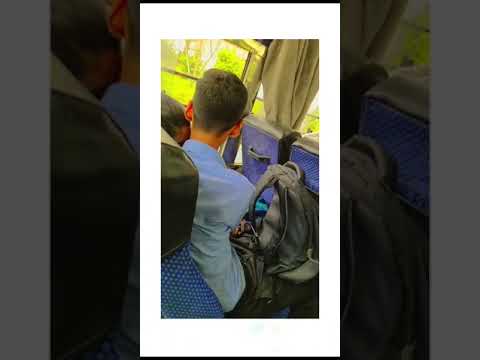 couple kissing scene in public bus 🚍 college student kissing each other 😘