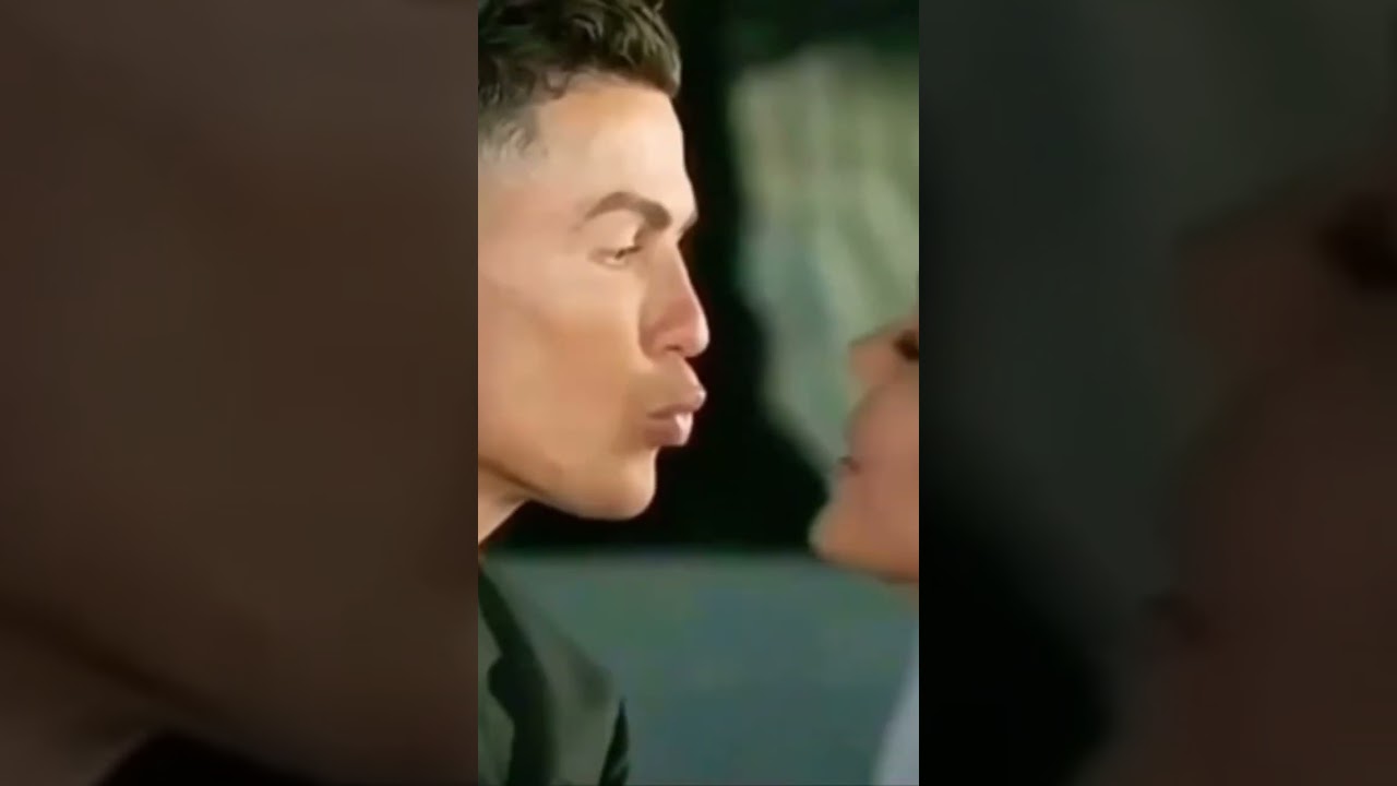 CR7#Cristiano Ronaldo🤍Lovely wife Georgina Rodríguez#kiss#love#emotion#lips#shorts#viralvideo#uae