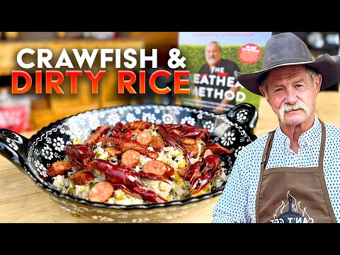 Crawfish & Dirty Rice | Cowboy Cajun Cooking!