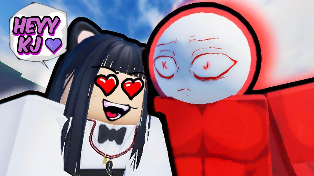 Crazy GIRL VOICE Trolling KJ in The Strongest Battlegrounds (hilarious 😂)