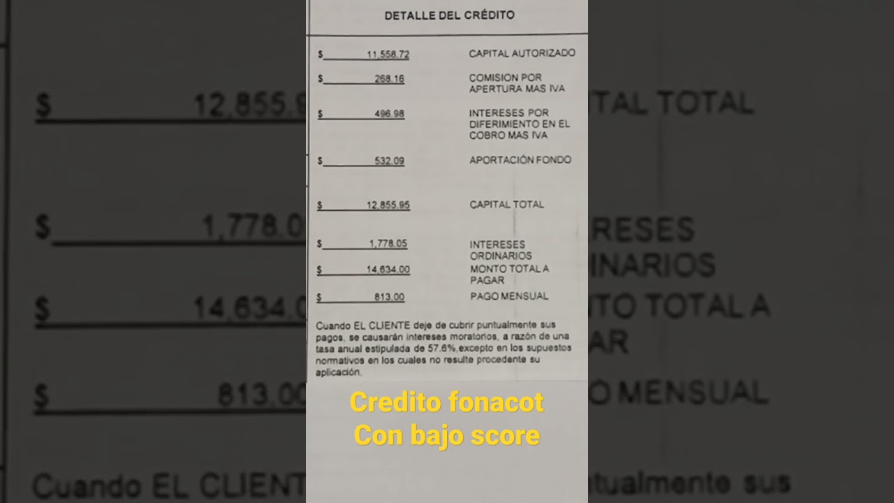 crédito Fonacot estando mal en buro de credito