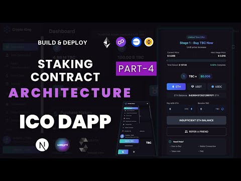 Create Solidity Staking Smart Contract Data Architecture & ICO DApp Functions - ICO Dapp Project