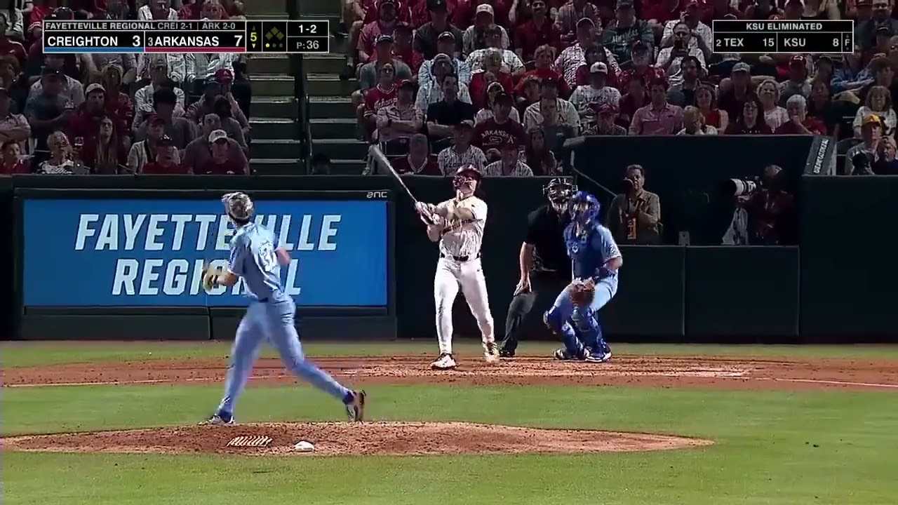 Creighton Baseball vs. Arkansas Highlights - 6/1/25