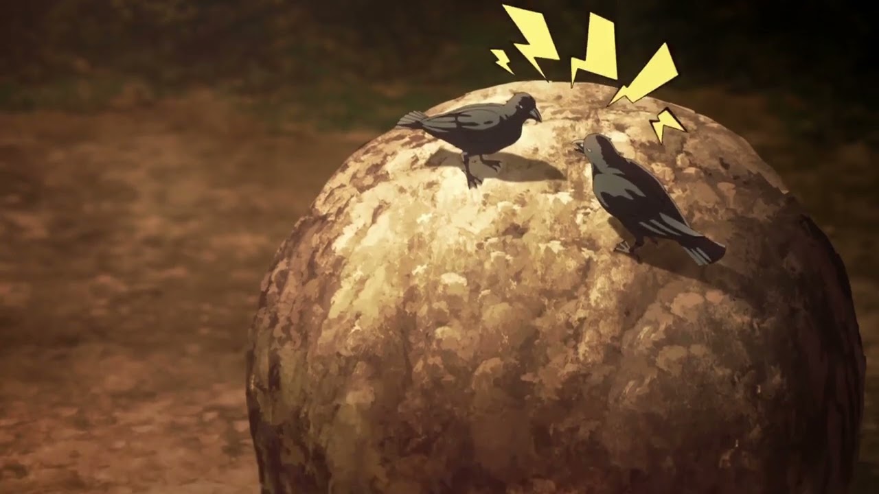 Crows fighting - Demon Slayer