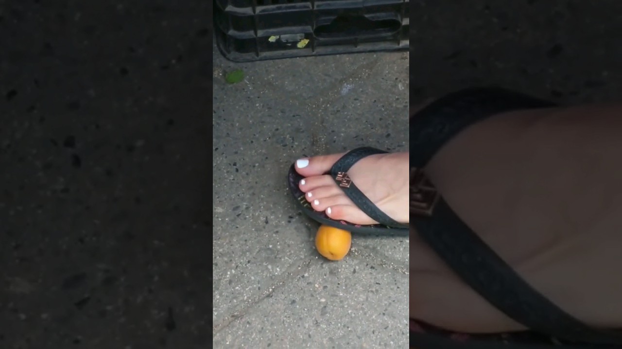 Crushed under my sandals in public! #crushfetish