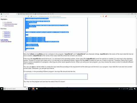 CS 110: Lab 4 File IO and String Processing