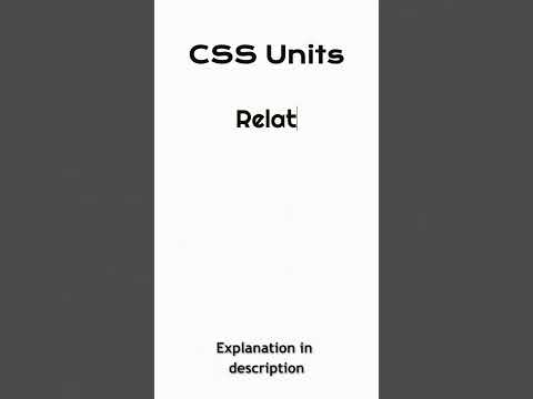 CSS Units Explained! Learn The Use of Different Length Units
